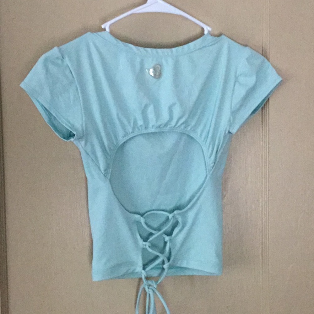 Mint green crop top